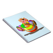 Happy Clown Notebook Circus - Ihre Farbe - Text Notizblock (Rechte Seite)