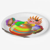 Happy Clown Paper Teller - Benutzerdefinierte Farb (Schrägansicht)