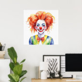 Happy Clown Poster (Heimbüro)