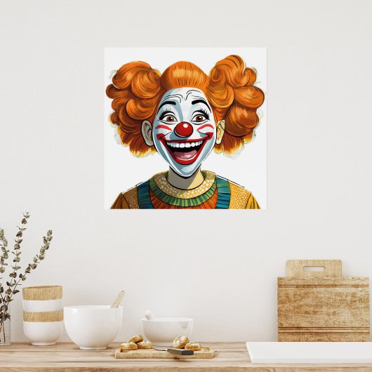 Happy Clown Poster (Küche)