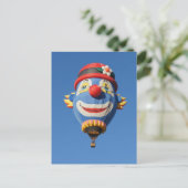 Happy Clown Postkarte (Stehend Vorderseite)