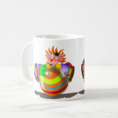 Happy Clown Tasse Circus - Ihre Farbe - Text (Vorderseite Links)