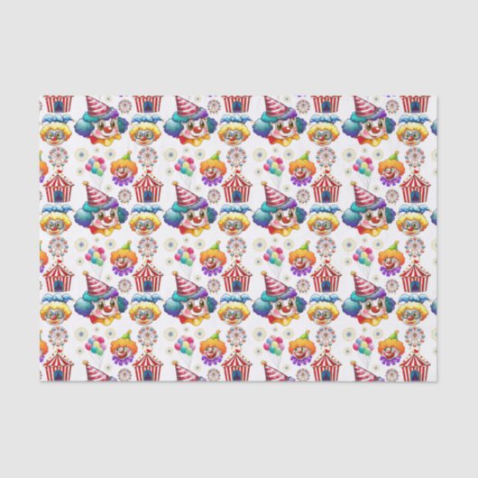 Happy Clowns Seidenpapier (Vorderseite)