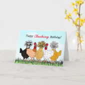 Happy Clucking Geburtstag Sie Alt Hen Karte (Gelbe Blume)