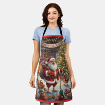 Happy Cluckmas, Christmas Chicken Apron