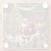 Happy Cluckmas, Glass Coaster Glasuntersetzer (Rückseite)