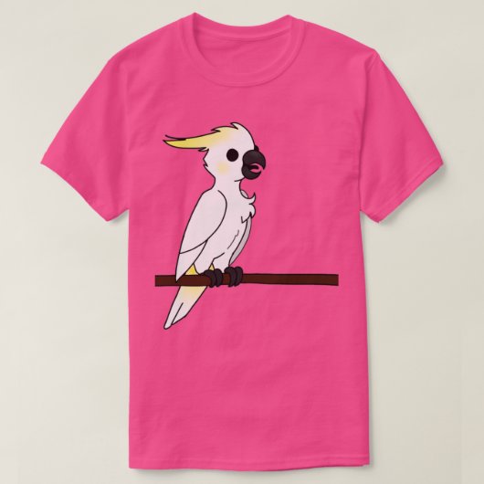 Happy Cockatoo auf der Terrasse T-Shirt (Design vorne)