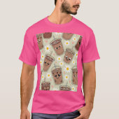 Happy Coffee Cups T-Shirt (Vorderseite)