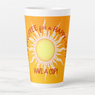 Happy Coffee Happy Me Sunshine Latte Cup Milchtasse