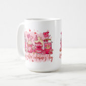 HAPPY COFFEE VALENTINSTAG KAFFEETASSE (Vorderseite Links)