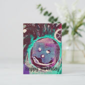 Happy Collage Happy Birthday Postkarte (Stehend Vorderseite)