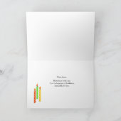 Happy Colorful Candles Birthday Wish Gruß Karte (Innenseite)