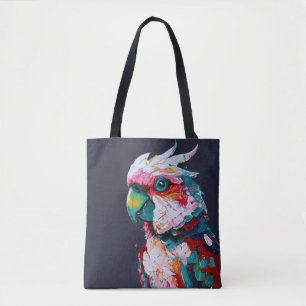 Happy Colorful Cockatoo Tote Bag Tasche