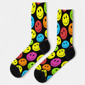 Happy Colorful Faces Socken (Linkes Detail)
