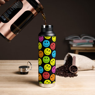 Happy Colorful Faces Trinkflasche