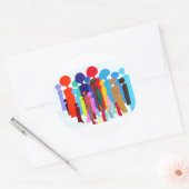 Happy Colorful People Sticker (Umschlag)
