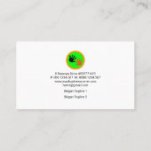 Happy Colorful Rainbow Children Babysitter Visitenkarte (Rückseite)