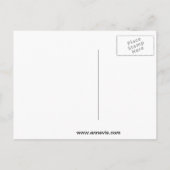 Happy Colorful Spring Flowers Postcard Postkarte (Rückseite)