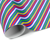 Happy Colorful Stripes All Occasion Geschenkpapier (Rolleneckpunkt)