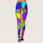Happy Colorful Summer Cloud Shapes, Leggings (Rückseite)