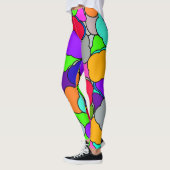 Happy Colorful Summer Cloud Shapes, Leggings (Links)