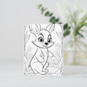 Happy Coloring Page Postkarte (Stehend Vorderseite)