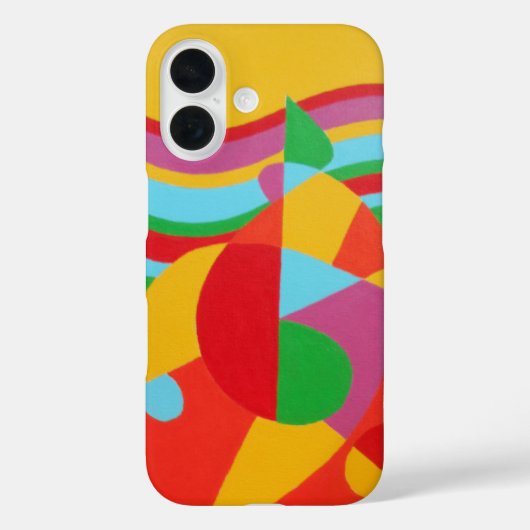 Happy Colors Abstract Phone Case (Rückseite)
