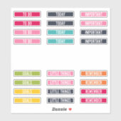 Happy Colors | Erinnerung zum Planieren von Aufkle Aufkleber (Blatt)