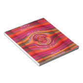 Happy Colors Frohe Weihnachten glückliche Neujahrs Notizblock (angewinkelt)