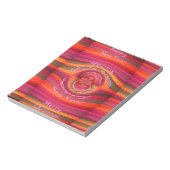 Happy Colors Frohe Weihnachten glückliche Neujahrs Notizblock (Rotiert)