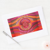 Happy Colors Frohe Weihnachten glückliche Neujahrs Rechteckiger Aufkleber (Umschlag)