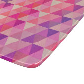Happy Colors Geometric Triangles Pattern Schneidebrett (Ecke)