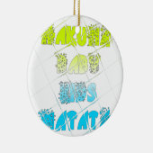 Happy Colors Hakuna Matata Hakunamatata Geschenk S Keramikornament (Rechts)