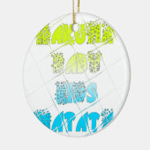 Happy Colors Hakuna Matata Hakunamatata Geschenk S Keramikornament (Links)