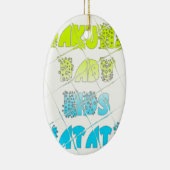 Happy Colors Hakuna Matata Hakunamatata Geschenk S Keramikornament (Rechts)