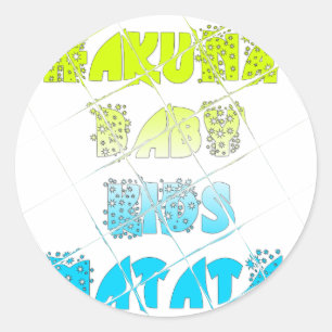 Happy Colors Hakuna Matata Hakunamatata Geschenk S Runder Aufkleber