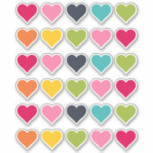 Happy Colors | Heart Planner Stickers Aufkleber (Vorderseite)