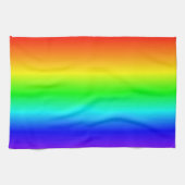 Happy Colors Rainbow Gradient Striping Muster Geschirrtuch (Horizontal)