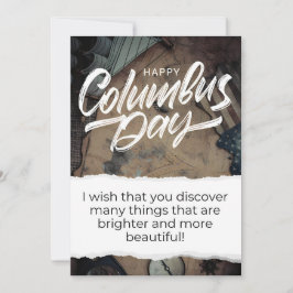 Happy Columbus Day Card Einladung
