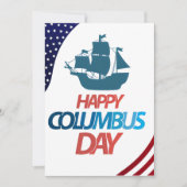 Happy Columbus Day Einladung (Vorderseite)