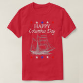 Happy Columbus Day Geschenk für Männer Kinder groß T-Shirt (Design vorne)