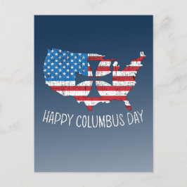Happy Columbus Day Postcard Postkarte