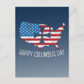 Happy Columbus Day Postcard Postkarte (Vorderseite)