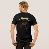 Happy Columbus Day Tri-Blend T-Shirt Tri-Blend Shirt (Rückseite voll)