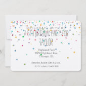 Happy Confetti Dots Einladung (Vorderseite)