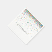 Happy Confetti Dots Serviette (Ecke)