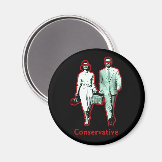 Happy Conservative Couple Magnet (Vorderseite/Rückseite)