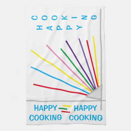 Happy Cooking Fireworks Küche Handtuch (Vertikal)