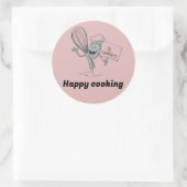 Happy Cooking Sticker (Tasche)