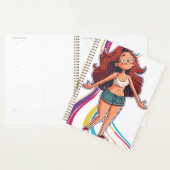 Happy cool Chill lebendige farbenfrohe Girl Planer (Anzeige)